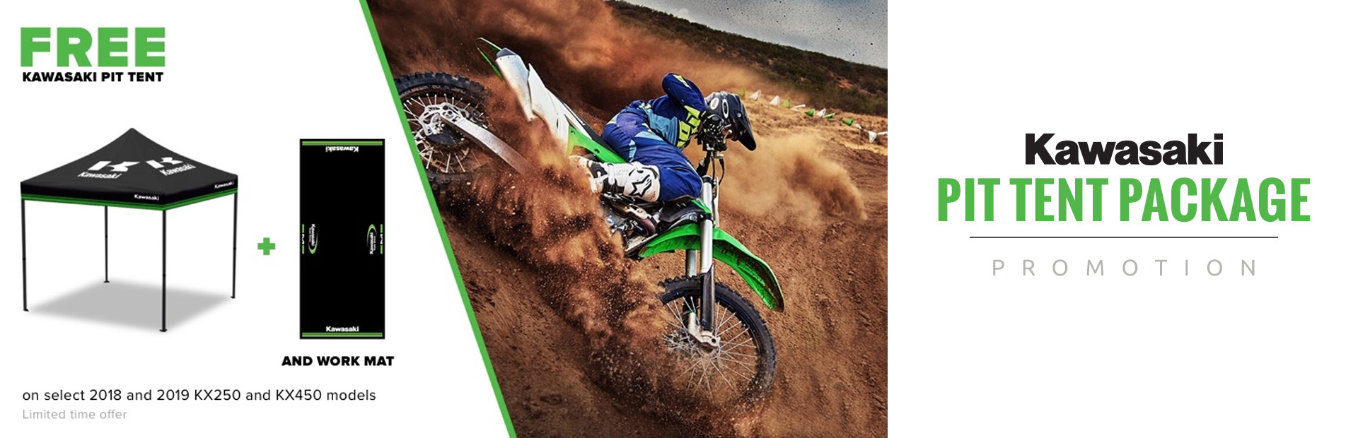 Kawasaki: Kawasaki Pit Tent Package